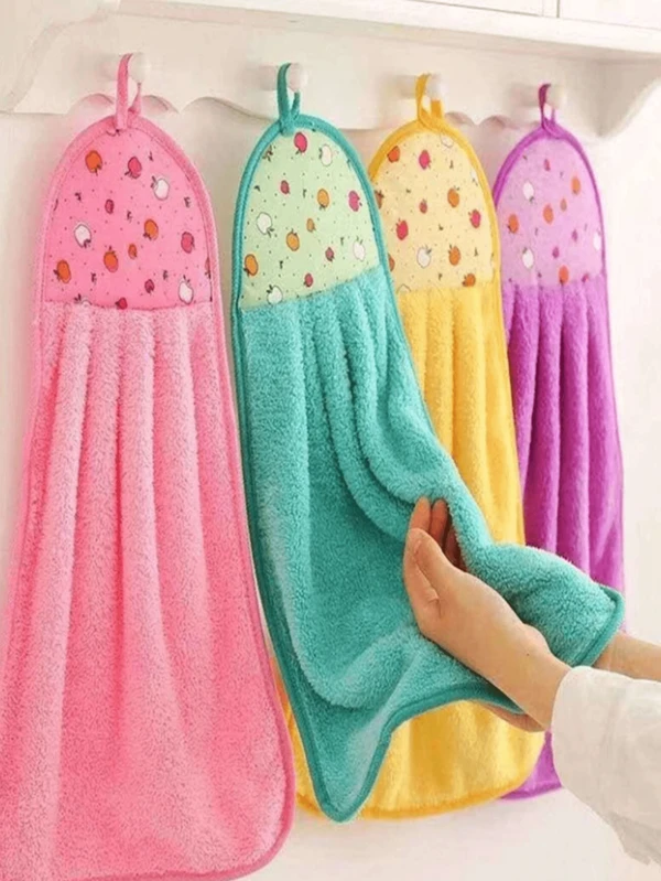 10/3/1pc Coral Velvet Bathroom Supplies, Soft Hand Towel, Absorbent Cloth Dishcloths, Hanging Cloth, Kitchen Accessories Multicolor