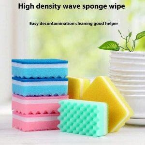 5Pcs/10Pcs/20Pcs Powerful Cleaning Sponges, Extra Thick Kitchen Dishwashing Sponges, Easy Cleaning, Strong Water-Absorbing Scrubbing Pads, Suitable For Tableware, Pots And Pans, Shipped In Random Colors,Kitchen,Bathroom,Home,Household Suppliers Multicolor