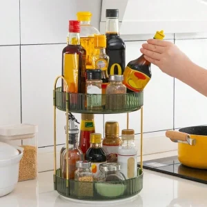 Kitchen 360?? Rotating Seasoning Rack, Seasoning Rack, Kitchen Small Tools Rotating Storage Rack Multicolor