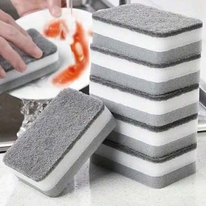 5pcs High-Density Kitchen Sponge For Dish Cleaning And Kitchen Cleaning,Kitchen,Bathroom,Home,Household Suppliers Multicolor